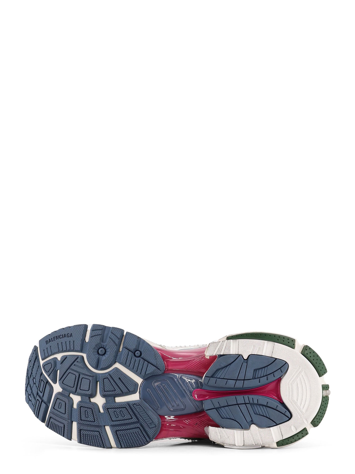 Balenciaga Sneakers Wht/dk Green/blu/pnk Poliestere