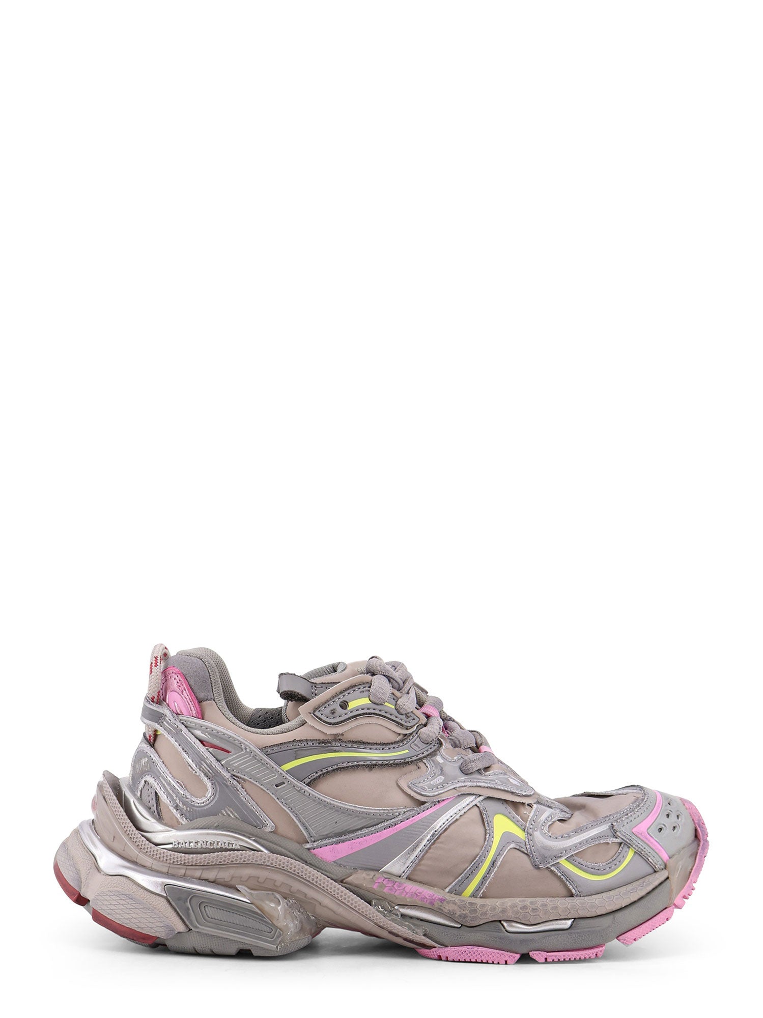 Balenciaga Sneakers Beige/gry/f Yel/pink T Polyurethane Polyester