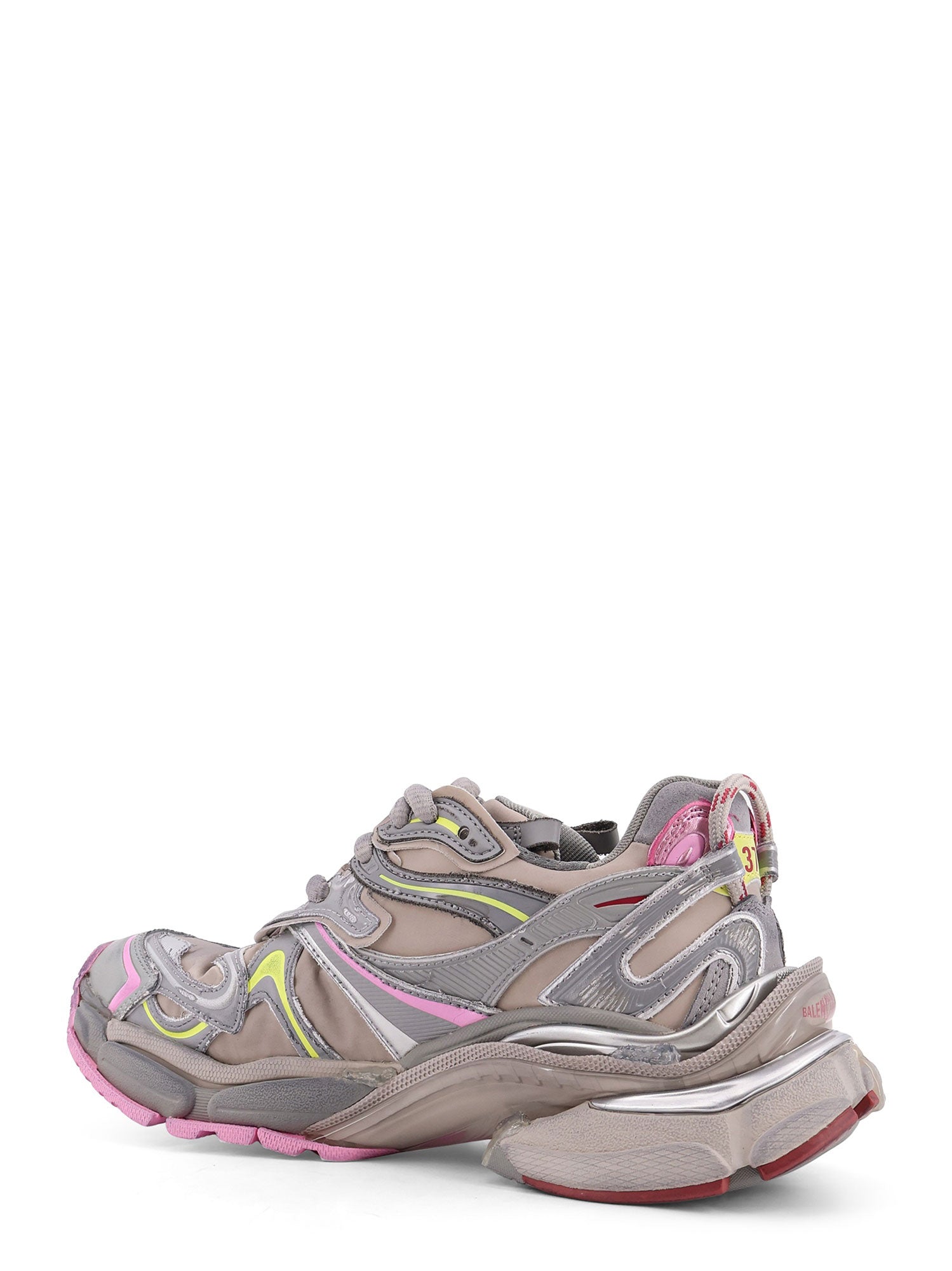 Balenciaga Sneakers Beige/gry/f Yel/pink T Polyurethane Polyester