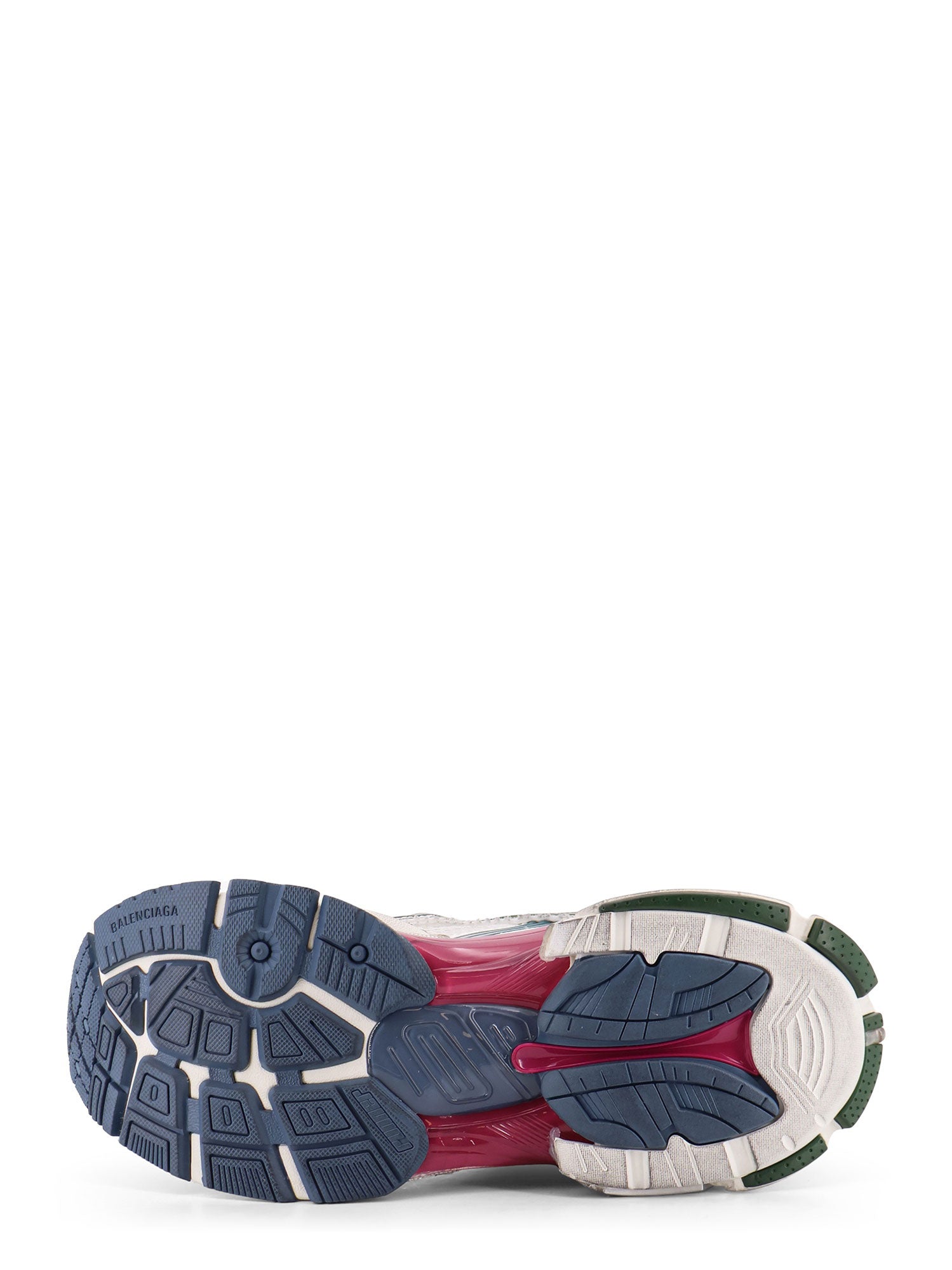 Balenciaga Sneakers Wht/dk Green/blu/pnk Poliestere