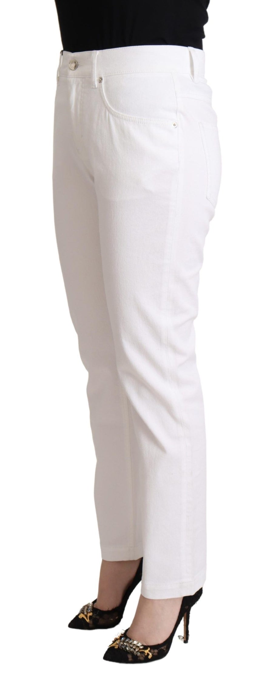 Dolce & Gabbana 98% Cotton 2% Elastane jeans in white
