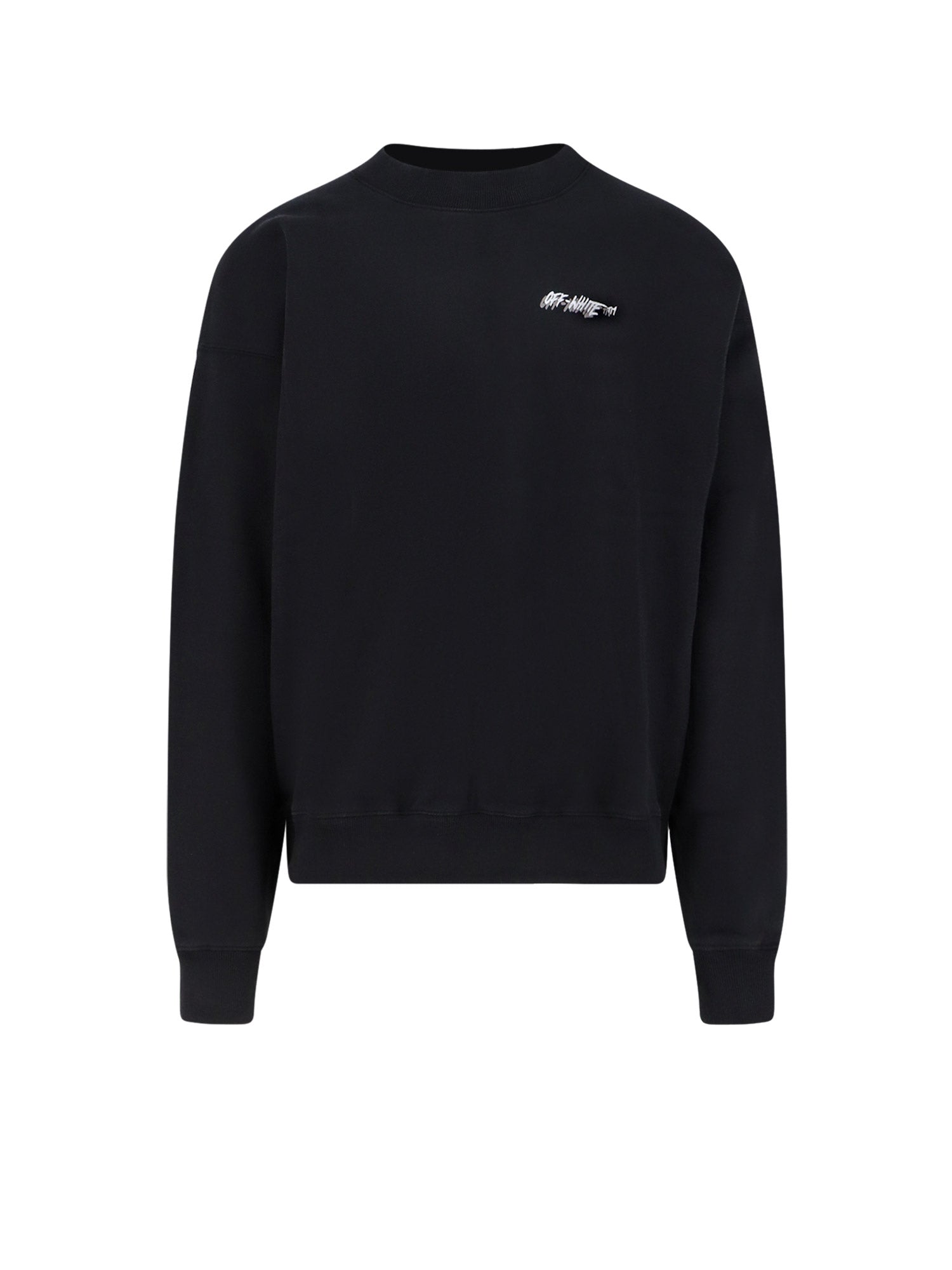 Off White Sweaters Black Cotone