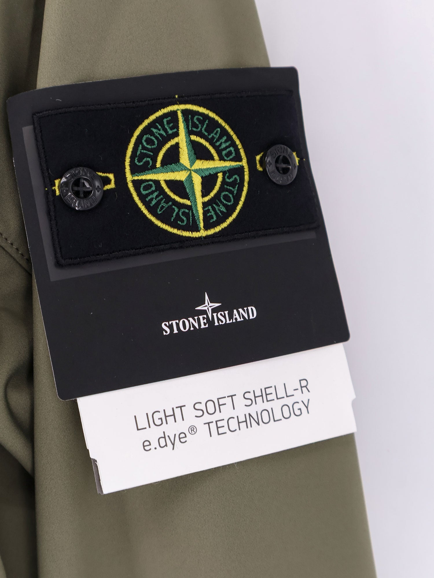 Stone Island Jackets Military Green Poliestere Elastan