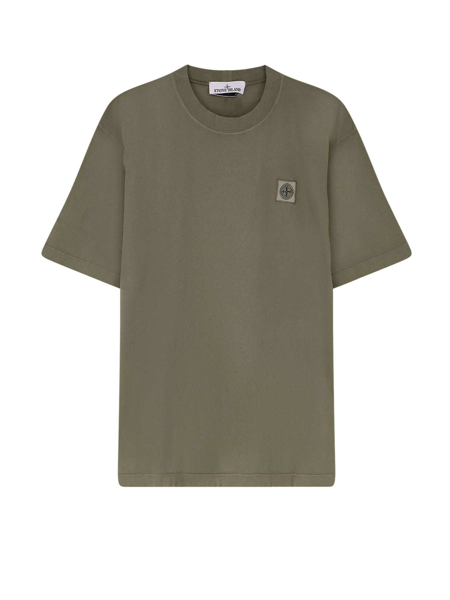 Stone Island T-shirts and Polos Military Green Cotone Organico