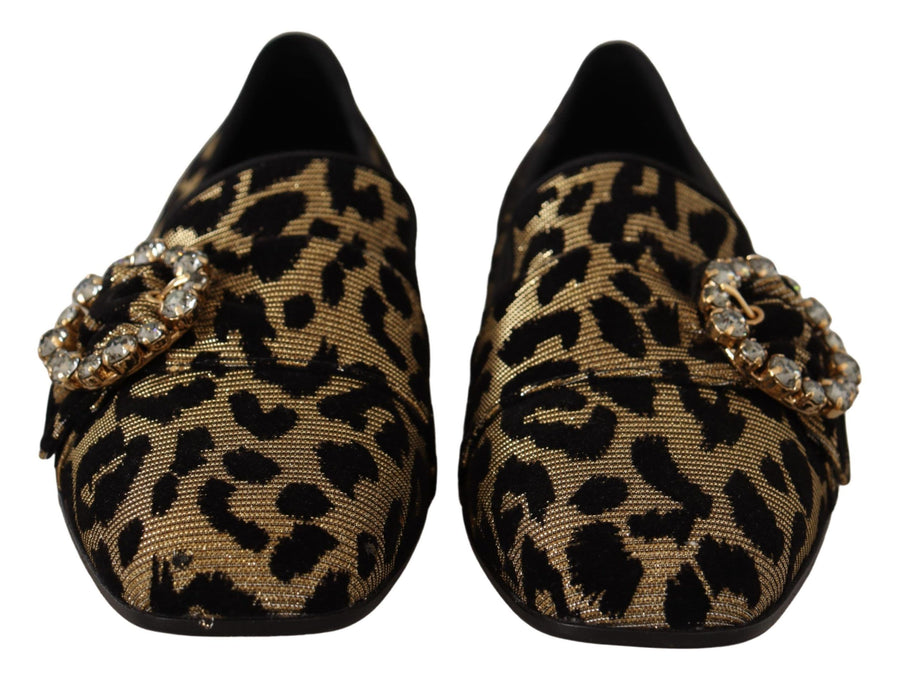 Dolce & Gabbana 90% Cotton loafer in gold