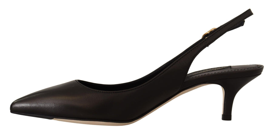 Dolce & Gabbana 100% Leather heel in black