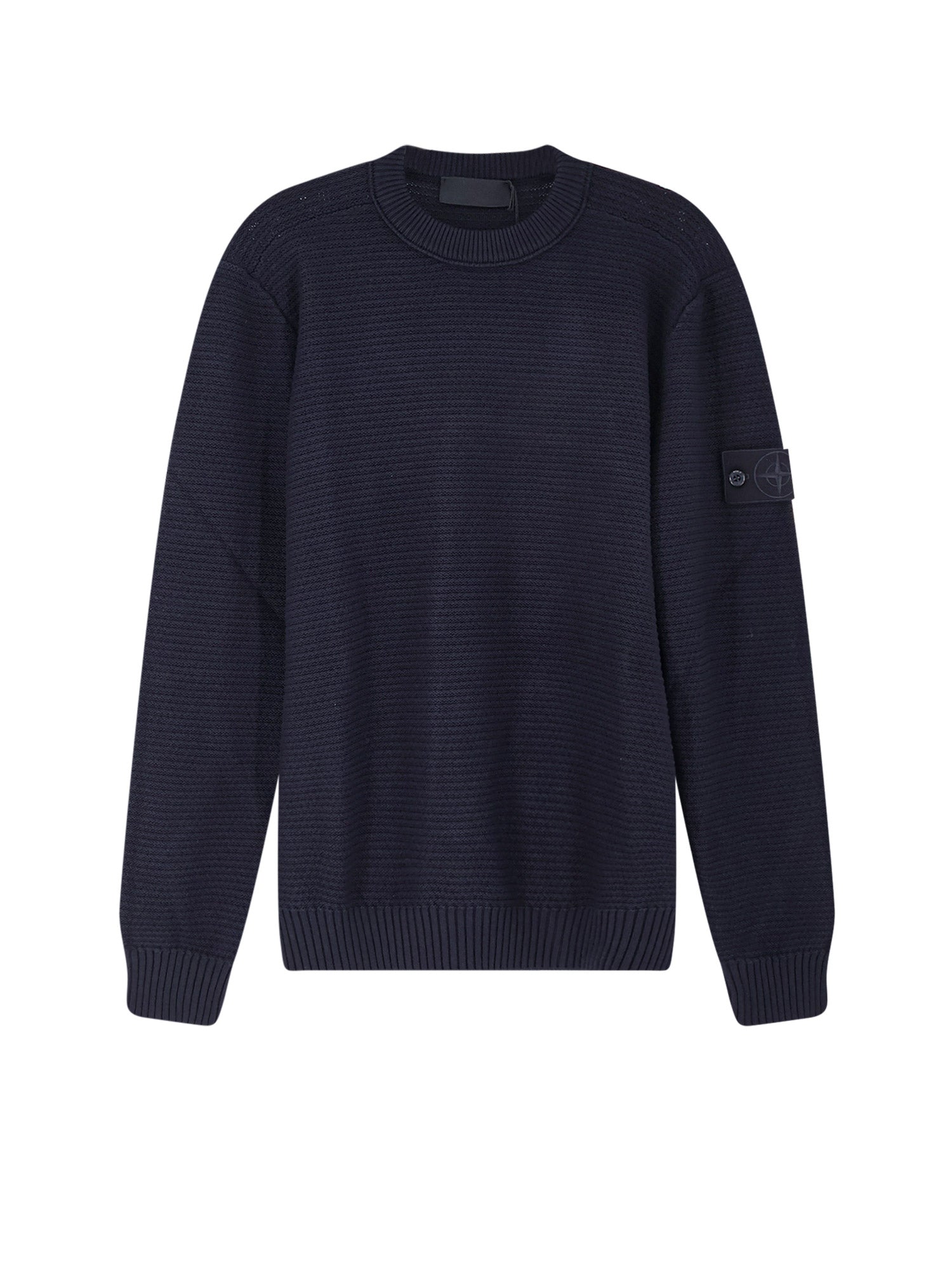 Stone Island Sweaters Blue Cotone