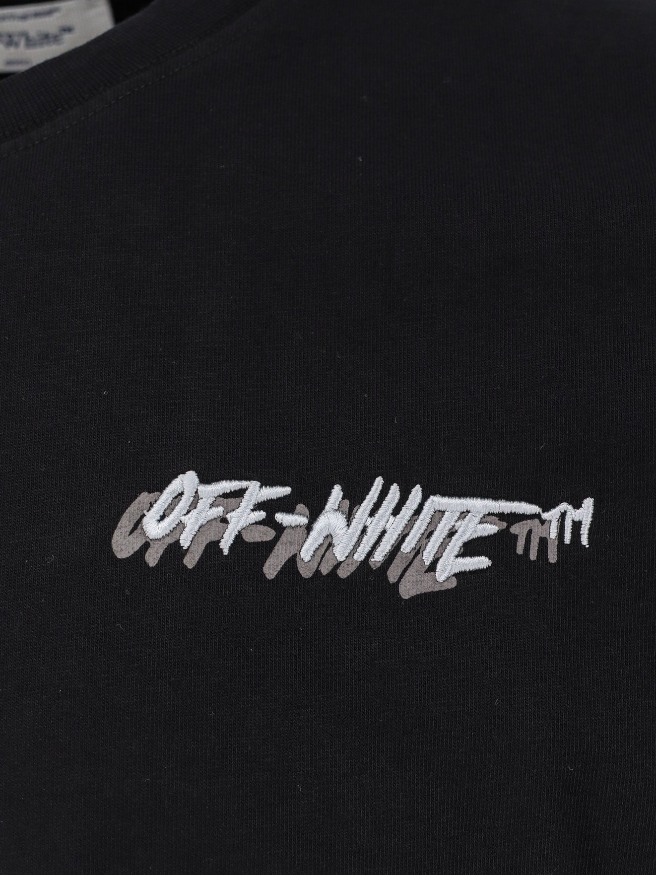 Off White T-shirts and Polos Black Cotone