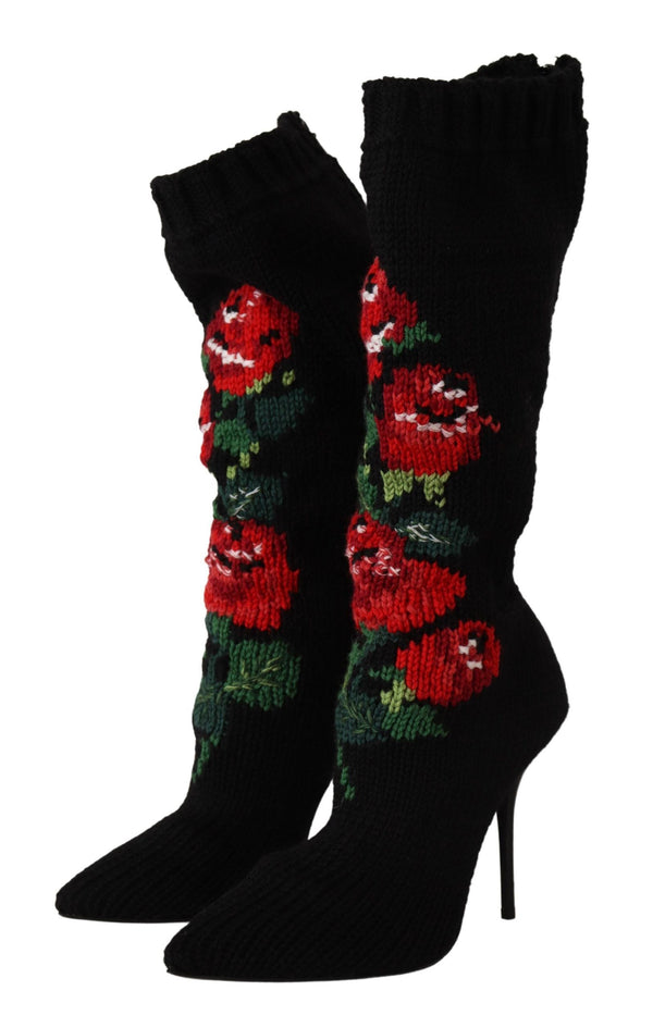 Dolce & Gabbana 50% Wool boot in black