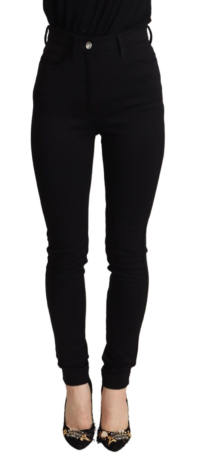 Dolce & Gabbana 95% Nylon 5% Elastane jeans in black