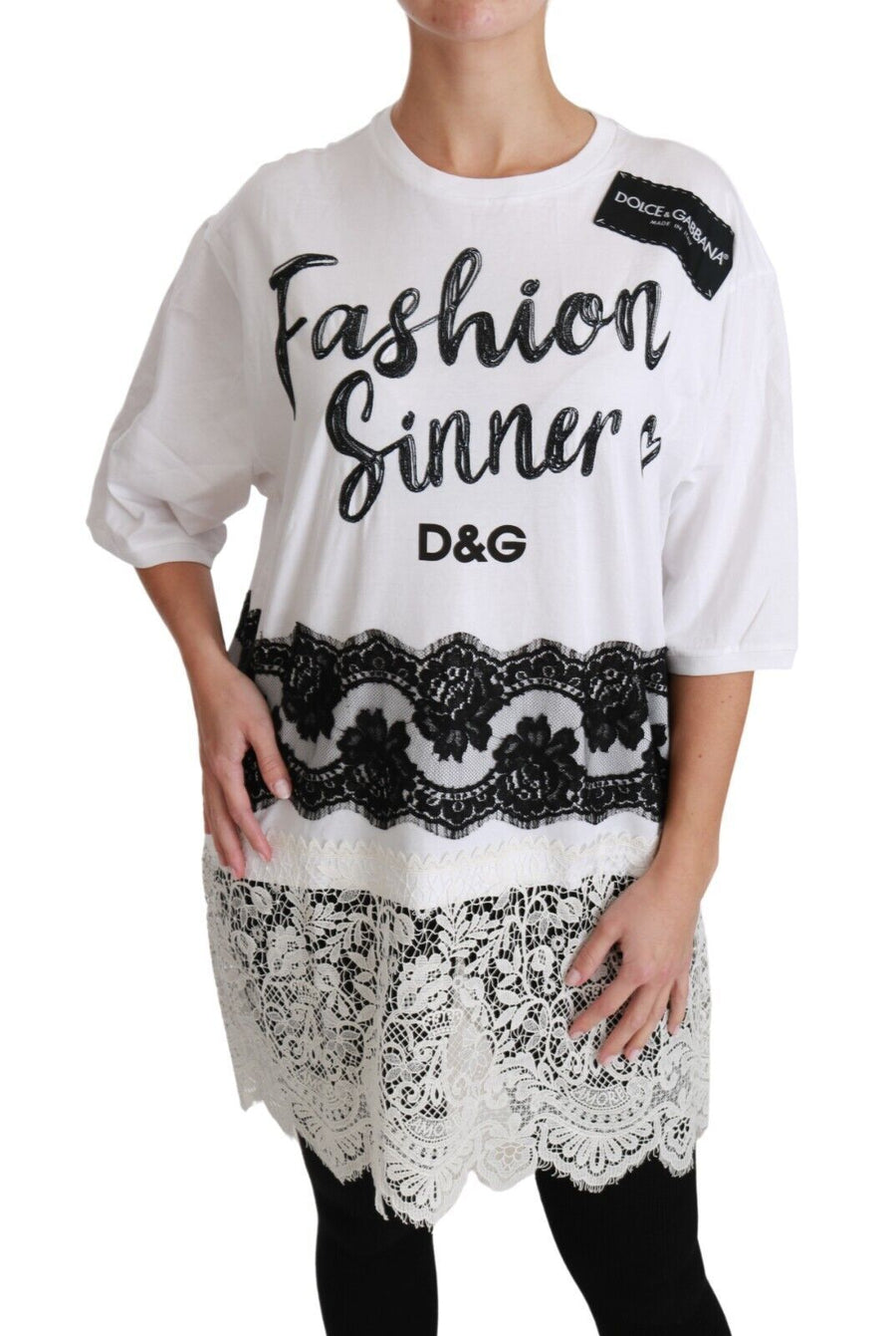 Dolce & Gabbana 64% Cotton 26% Polyester 10% Nylon t-shirt in white