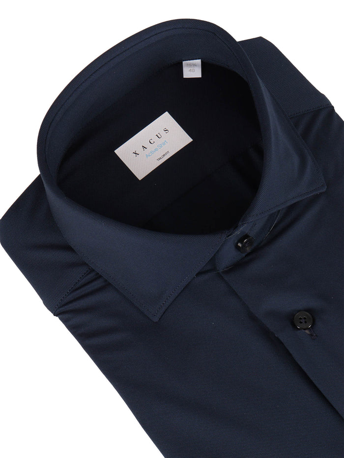 Shirt Blue Polyamide Elastane