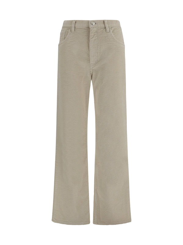 Corduroy Flare Pants Fog Cotton