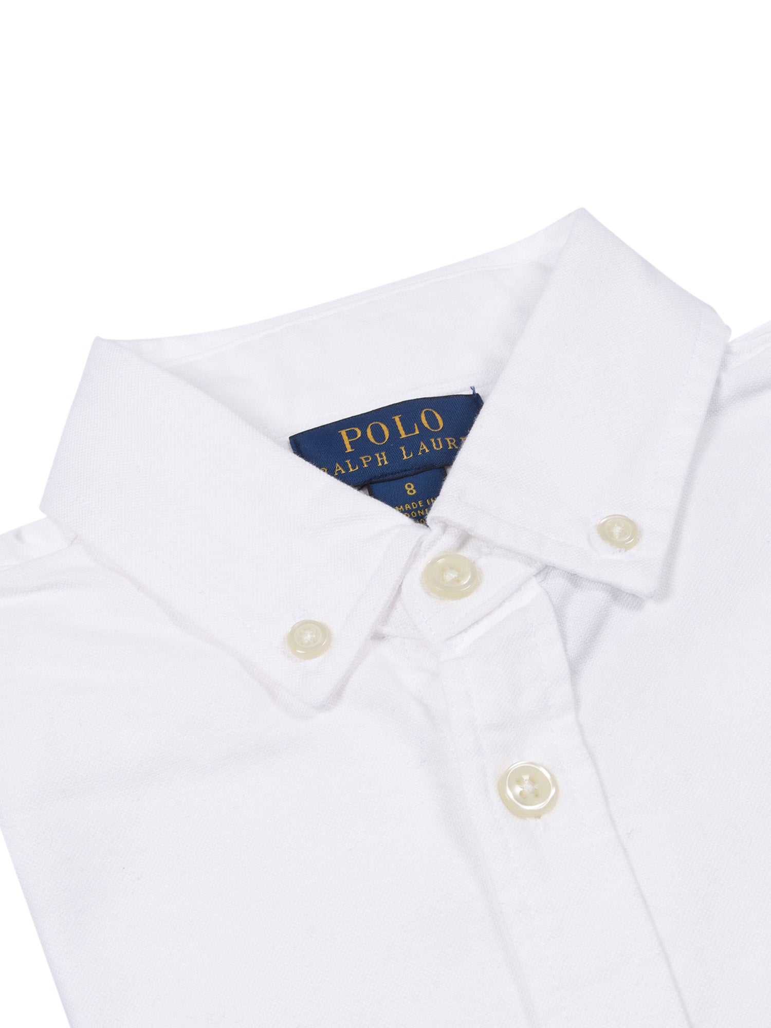 Trinetteox-Shirts-Button Front Shirt White Cotton