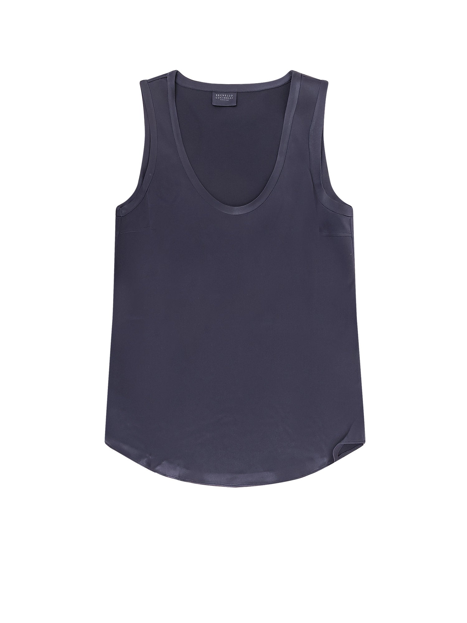 Brunello Cucinelli T-shirts and Polos Blue Seta
