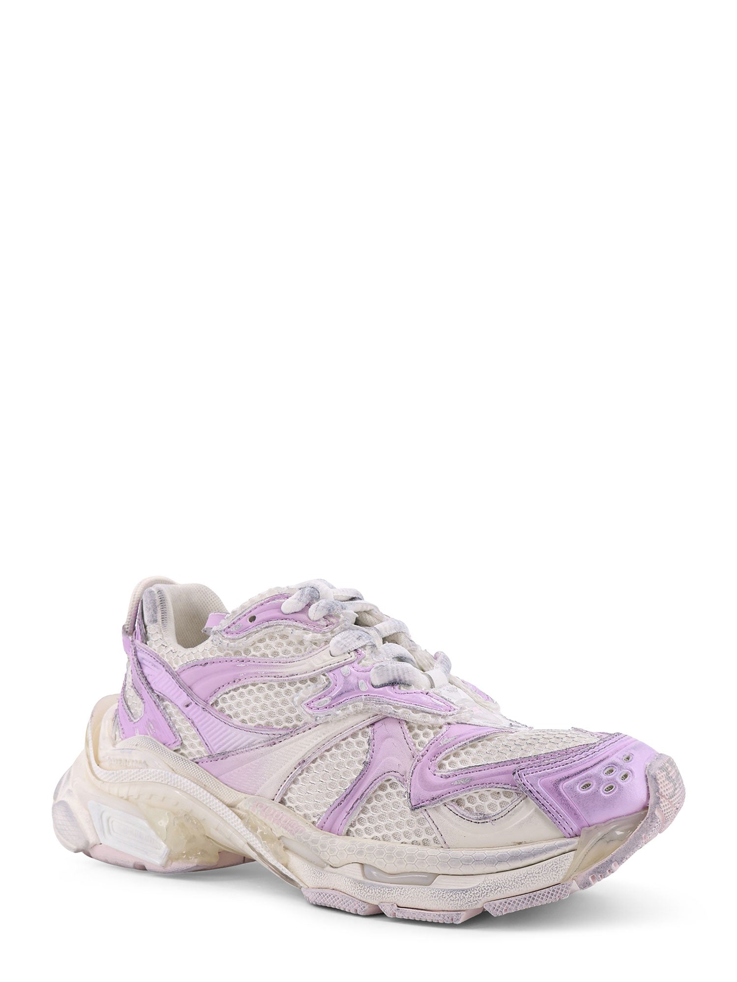 Balenciaga Sneakers Grey / Pink Mesh/nylon