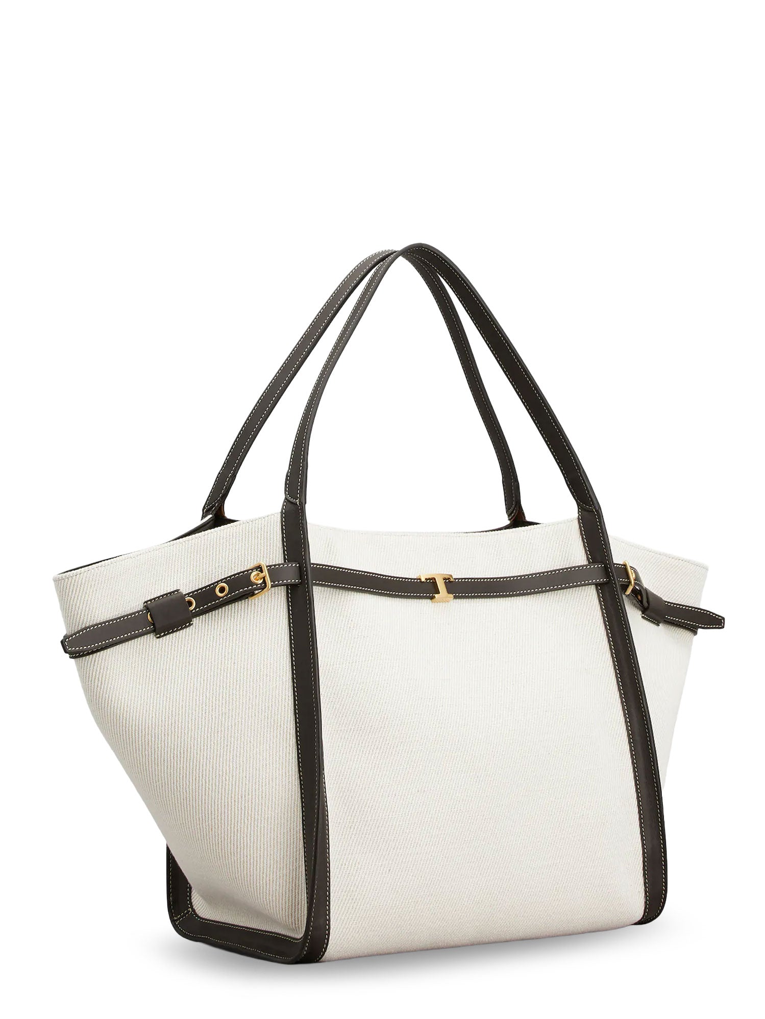 Tods Bags White Canvas/lino/pelle
