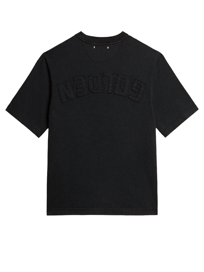 Golden Goose T-Shirts And Polos Washedblack Calfskin