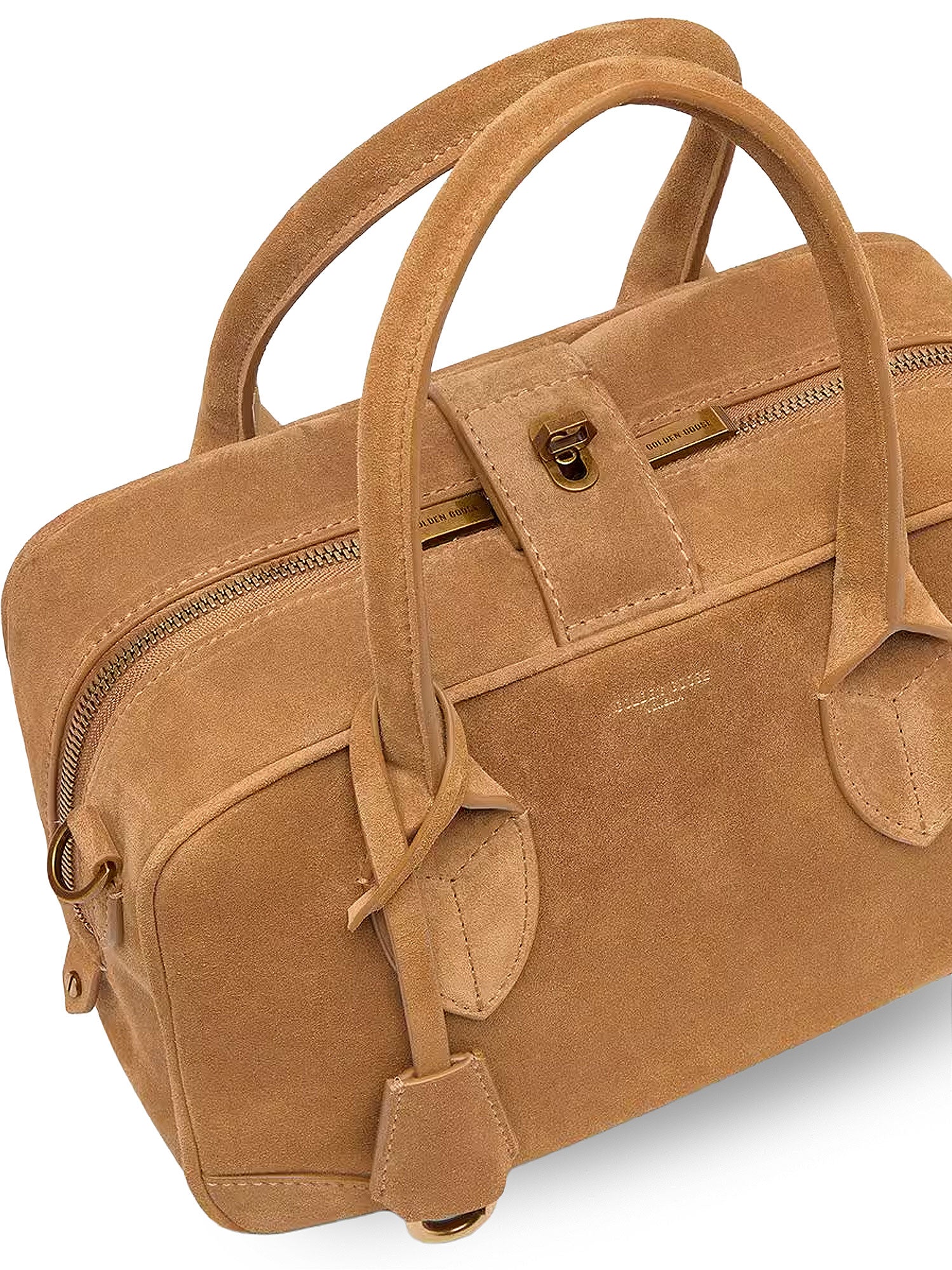 Golden Goose Bags Camel Suede