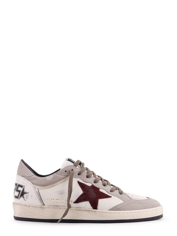 Golden Goose White Dove Bordeaux Pelle
