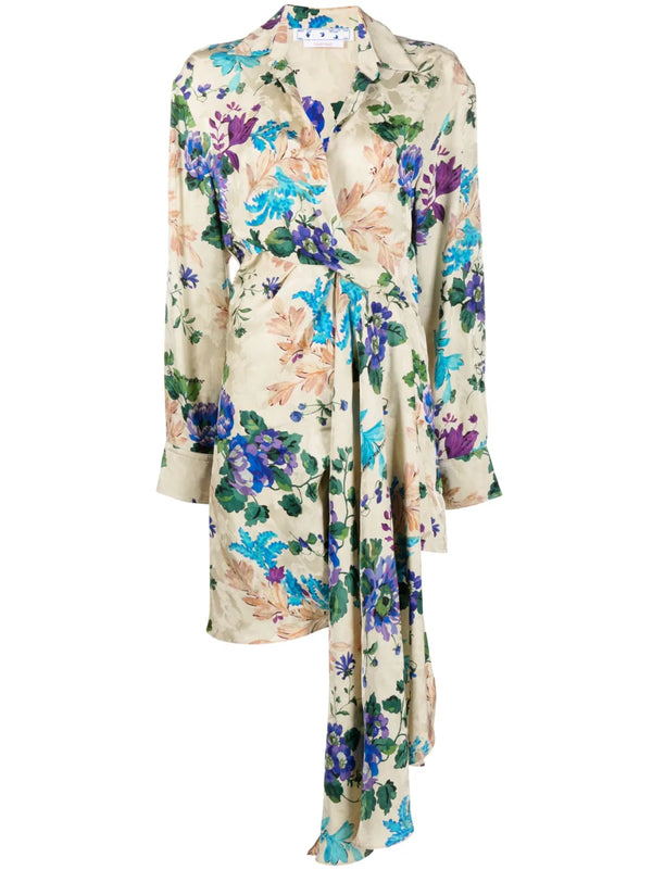 Off-White Viscose 100% dress in beige