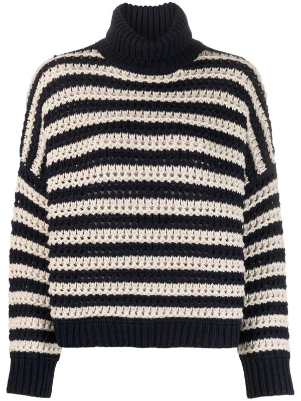 Brunello Cucinelli Virgin Wool 60% sweater in navy