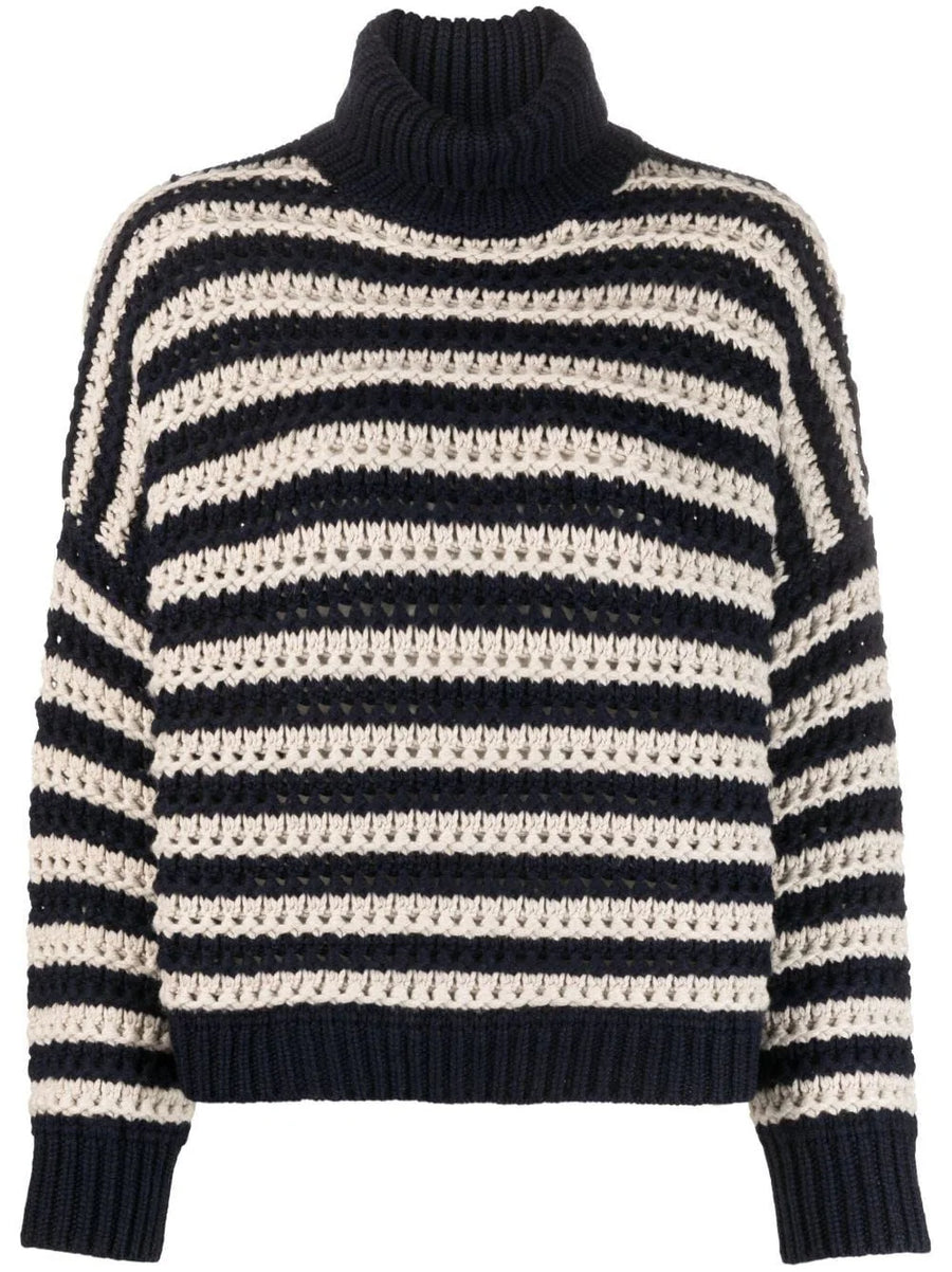 Brunello Cucinelli Virgin Wool 60% sweater in navy
