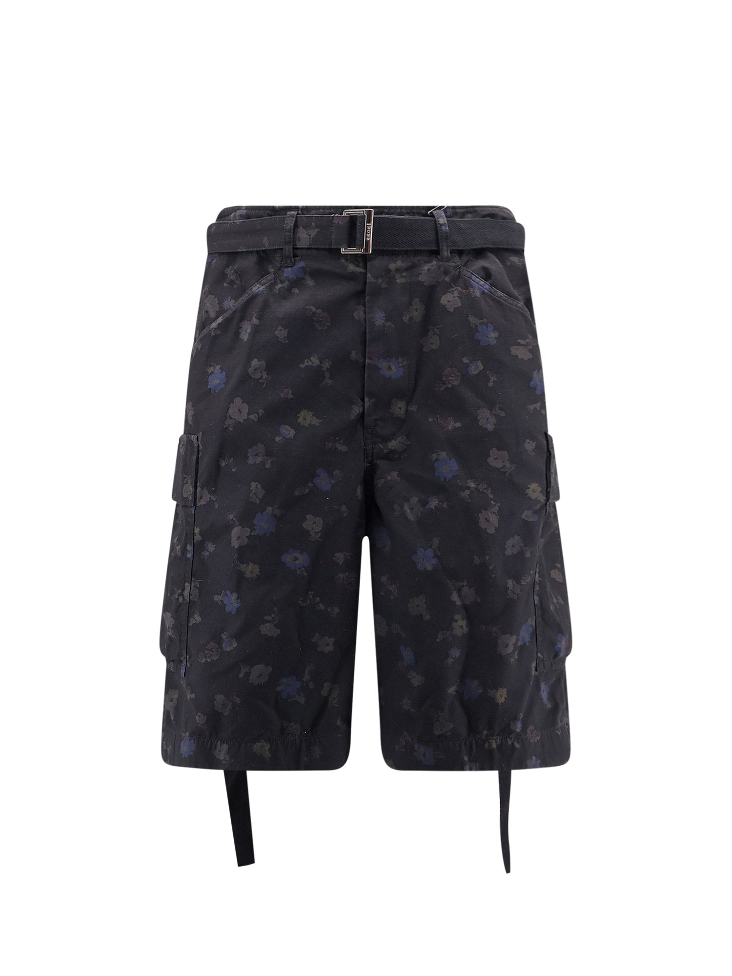 Sacai Shorts Black Cotone