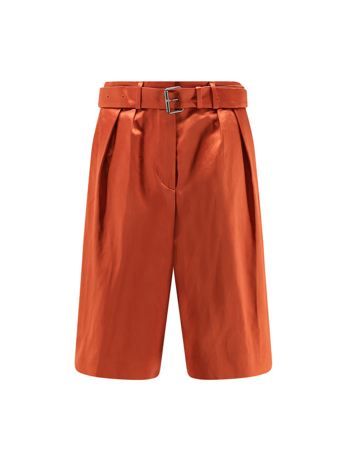 Dries Van Noten Shorts Rust Cotone