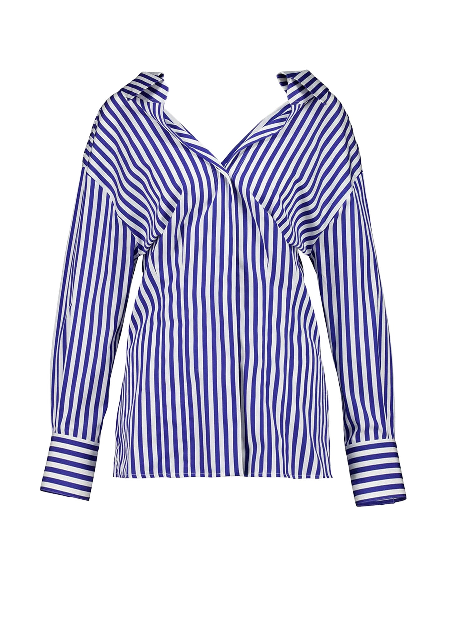 Givenchy Shirts Electric Blue/white Cotone
