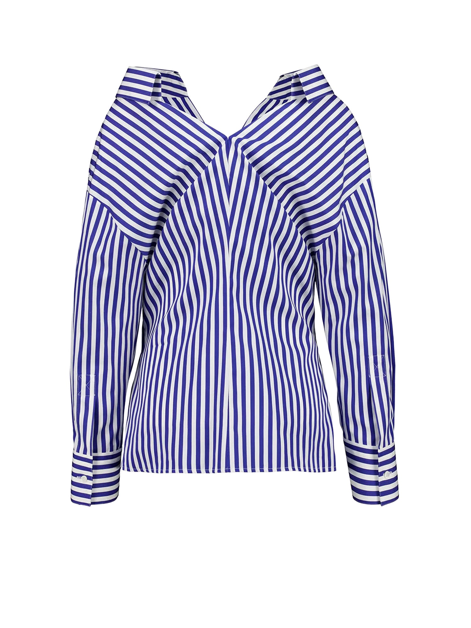 Givenchy Shirts Electric Blue/white Cotone