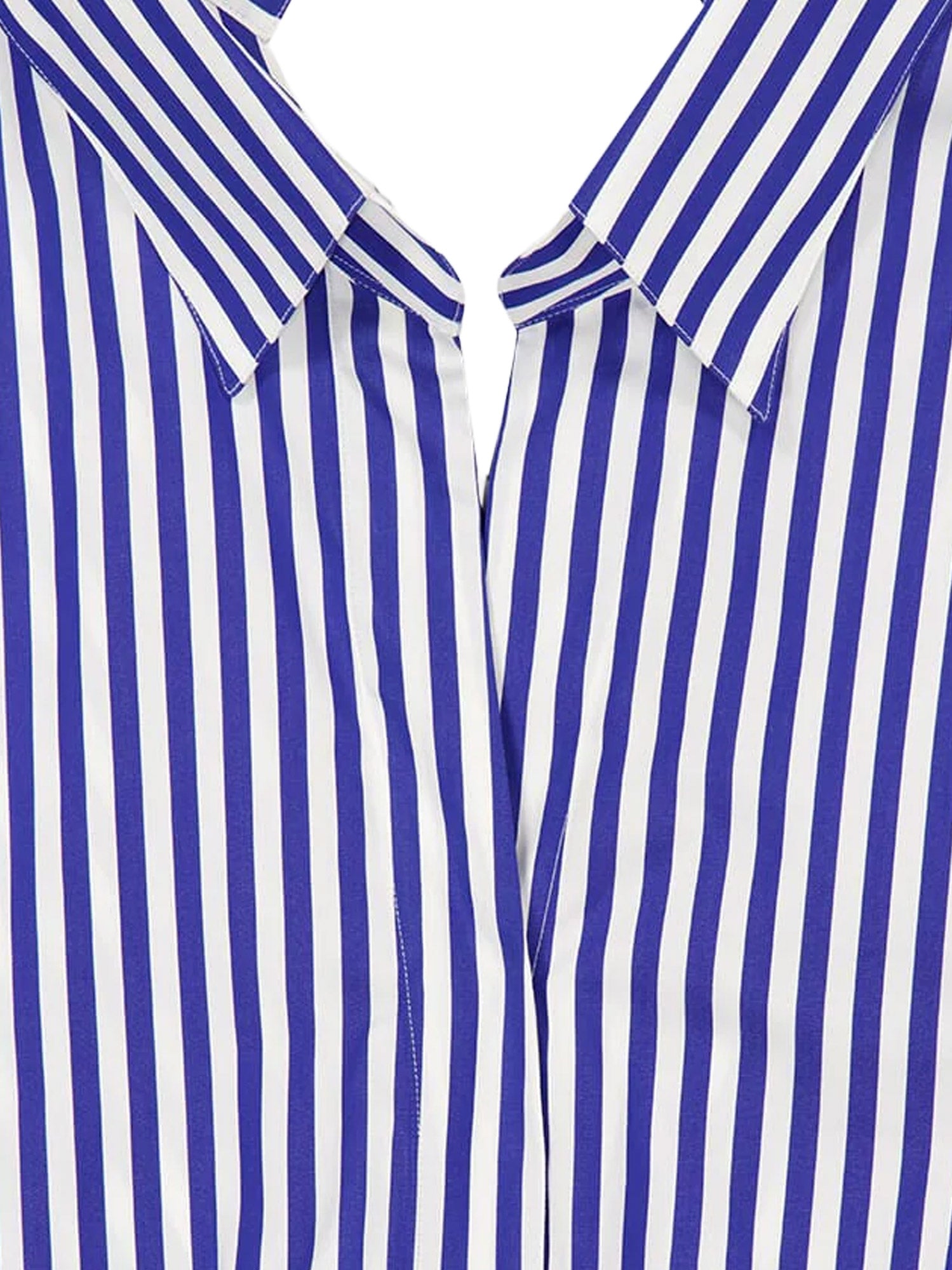 Givenchy Shirts Electric Blue/white Cotone