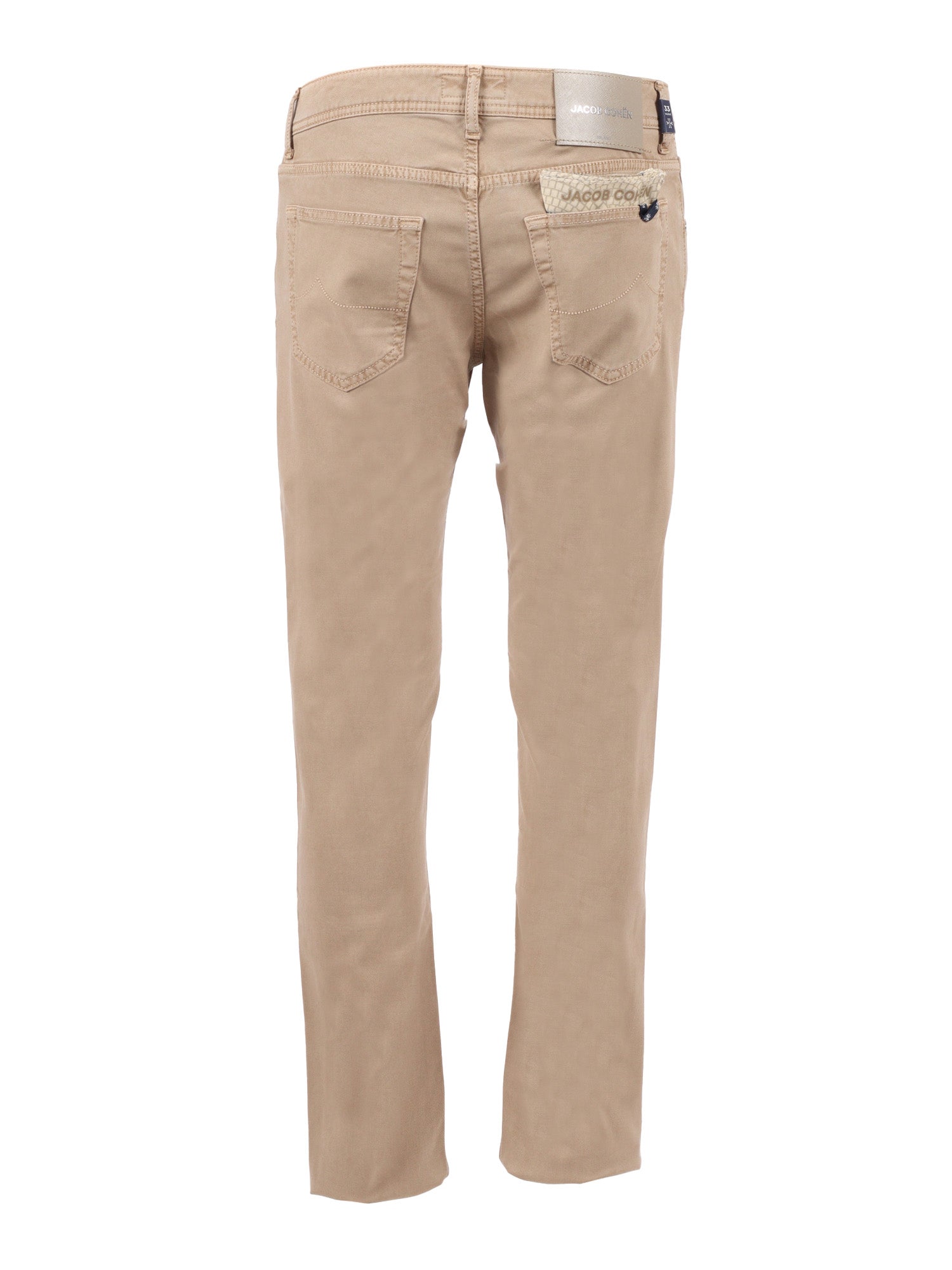 5 POCKETS SLIM FIT PANTS Brown Modal Lycra Cotton Elastane Jean