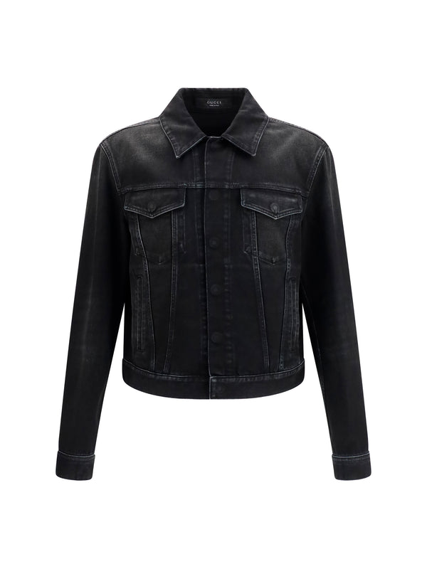 Gucci 100% cotton jacket in black