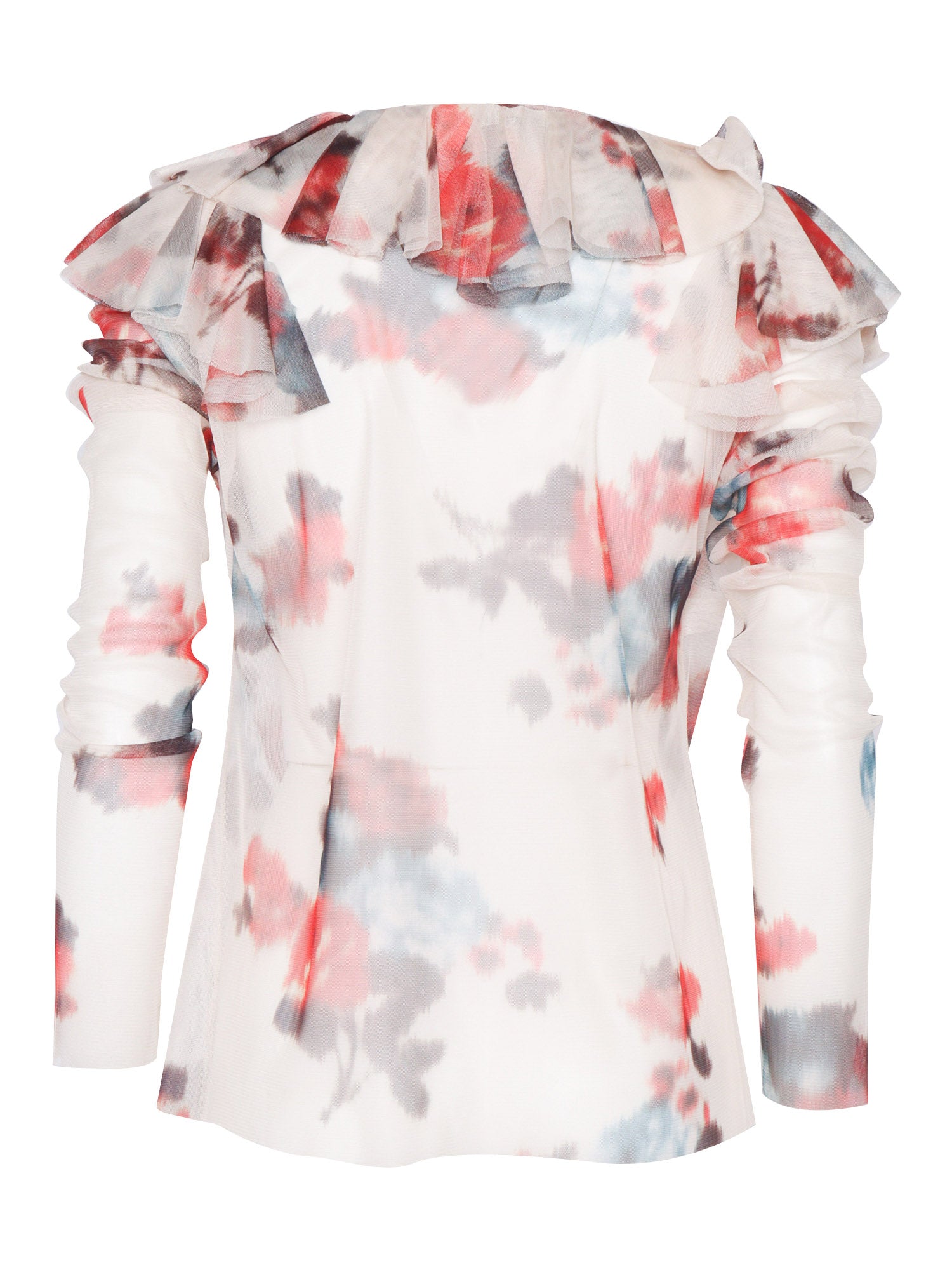 White shirt with colorful prints Polyester