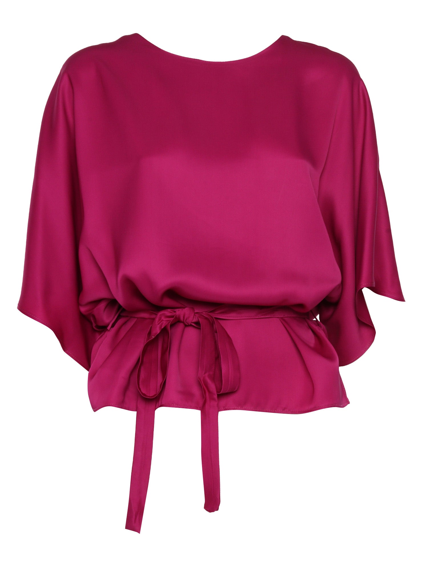 Belted blouse Fuchsia Viscose