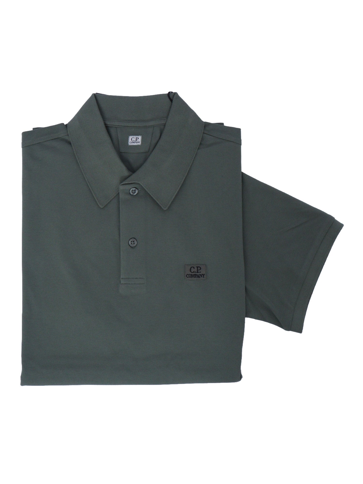 Polo - Short Sleeve Green Cotton Elastane Shirt