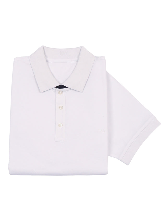 PIQUET POLO White Cotton Elastane Shirt