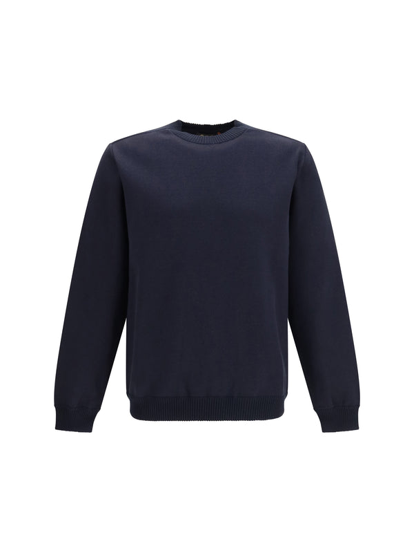 Crew Neck Sweatshirt Whitney Navy Blue Cotton Sweatshirts
