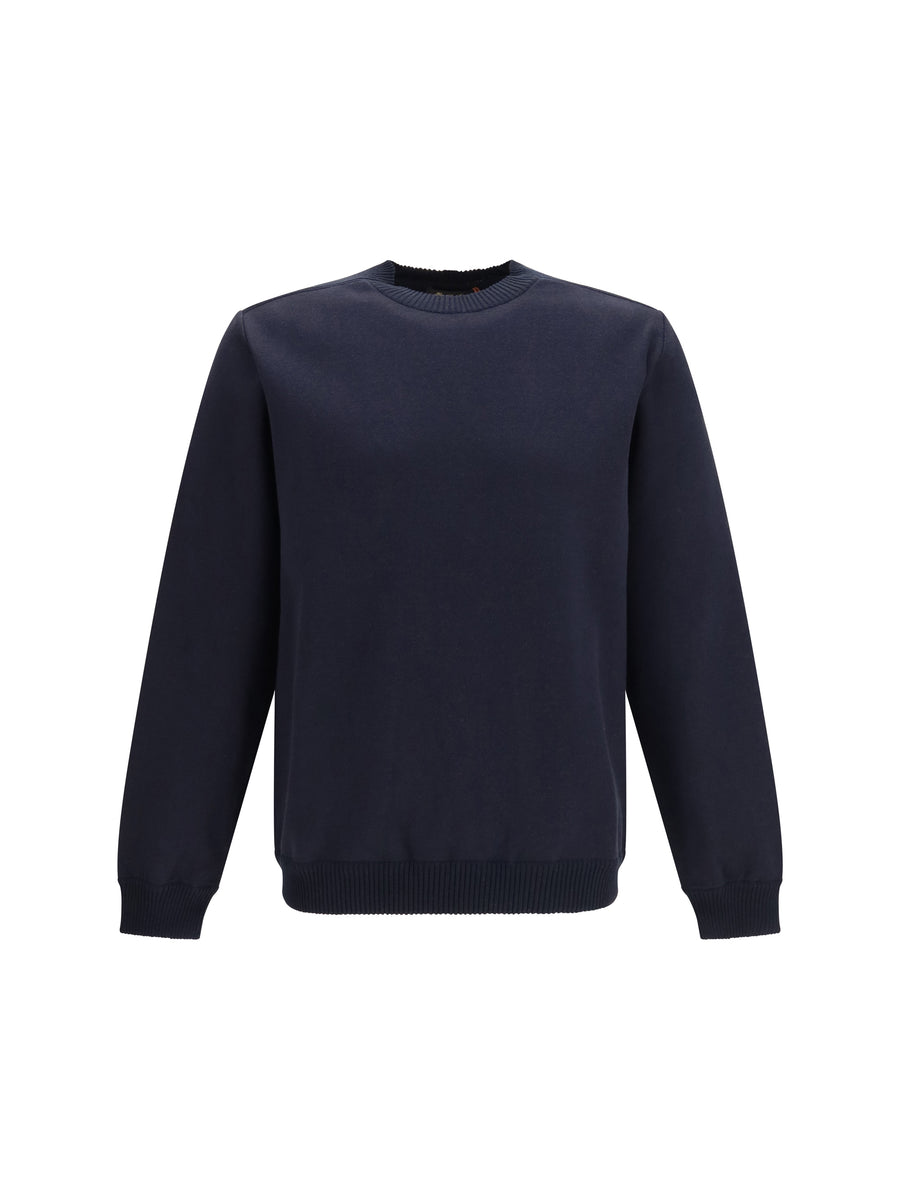 Crew Neck Sweatshirt Whitney Navy Blue Cotton Sweatshirts