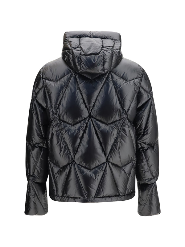 Puffer Jacket Iceberg Quilted Black Nylon Padded & Down