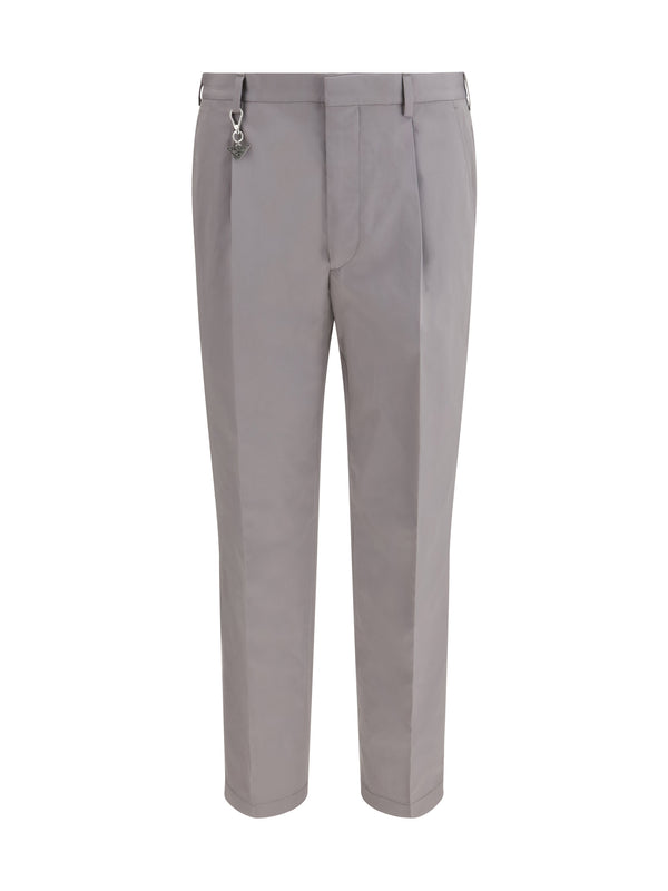 Prada 100% Cotton trousers in gray