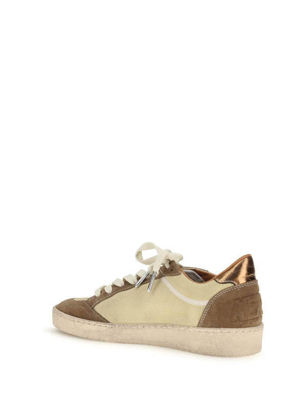 Leather Sneakers Ball Star Vintage Yellow Yellow/beige/pink/bronze Trainers