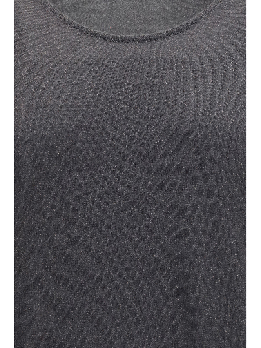 Knit Tank Top Lead Grey Cashmere (capra Hircus)