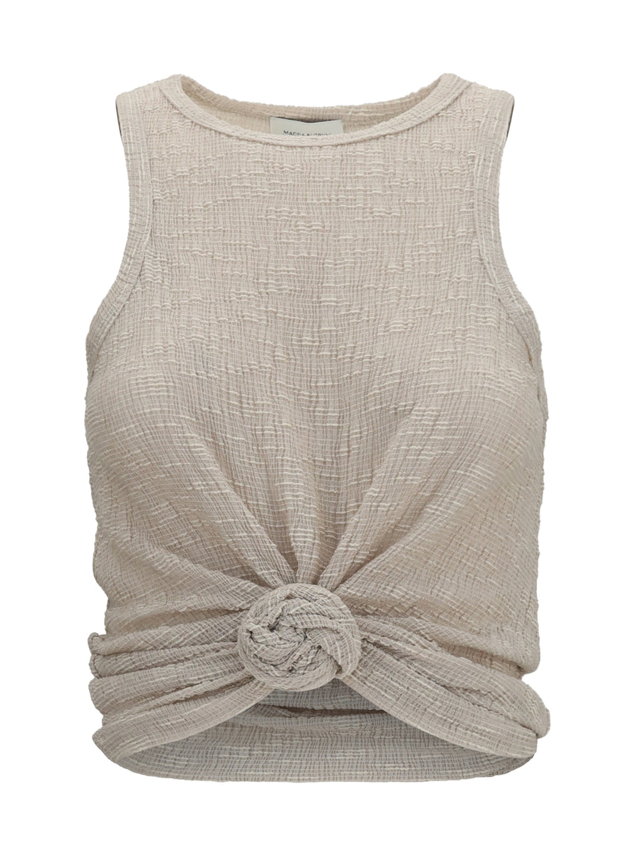 Magda Butrym 36% Lyocell tank top in beige