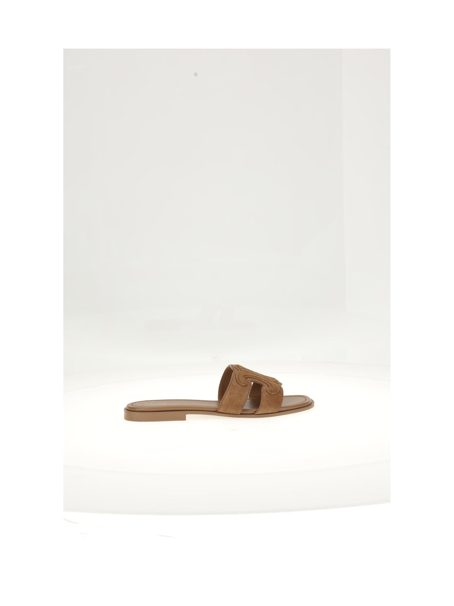 Mule Triomphe 15 Cinnamon Calf Leather Sandal