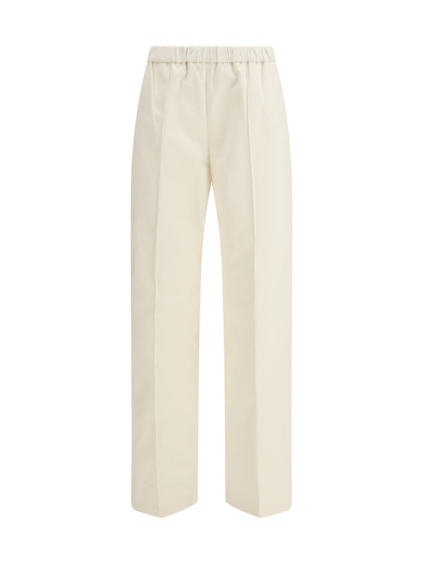 Trousers Cotton Gabardine Cream