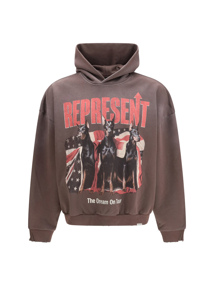 Hoodie Dream On Tour Black Cotton Sweatshirts