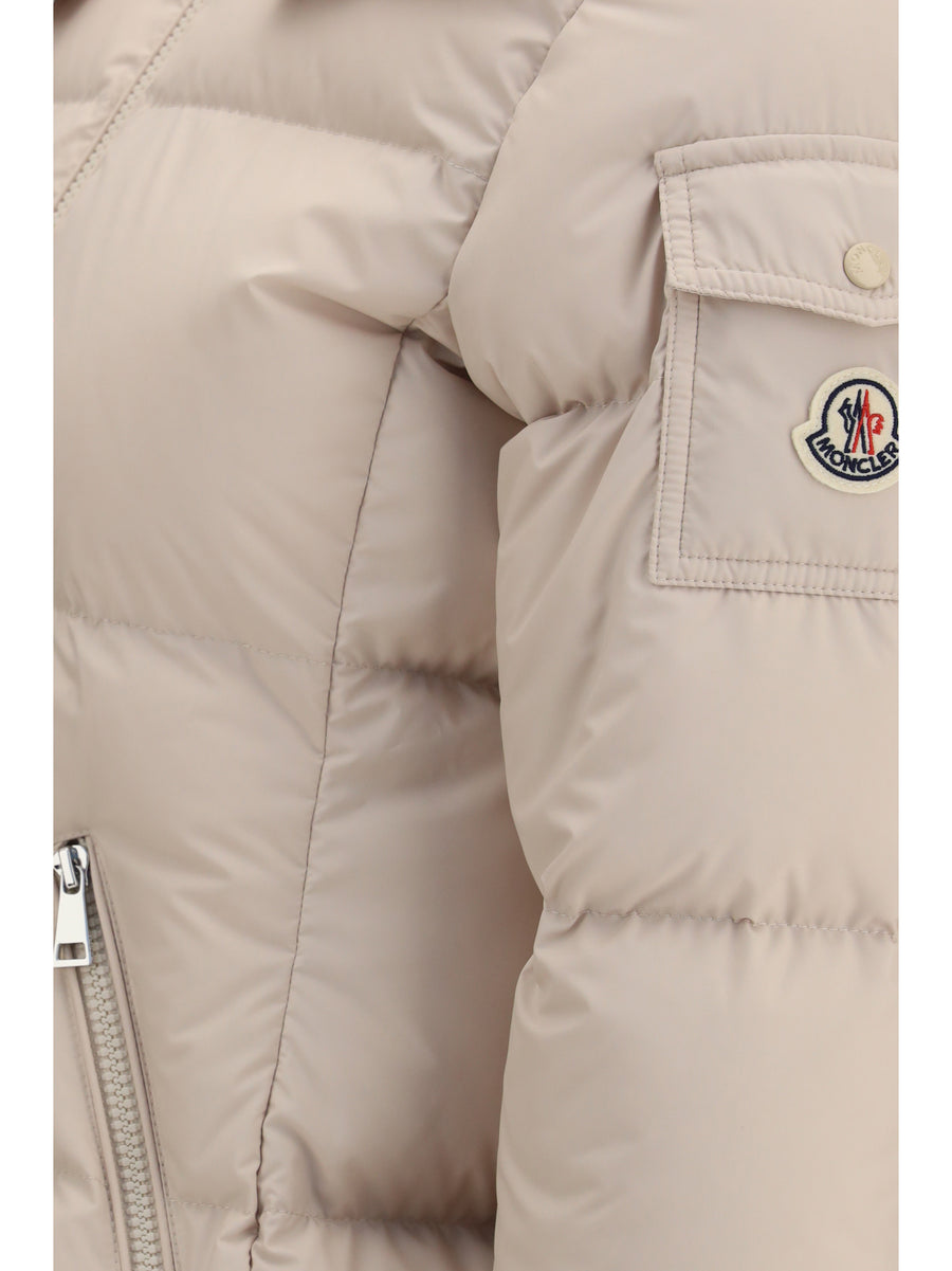 Fourmines Hooded Short Down Jacket Beige