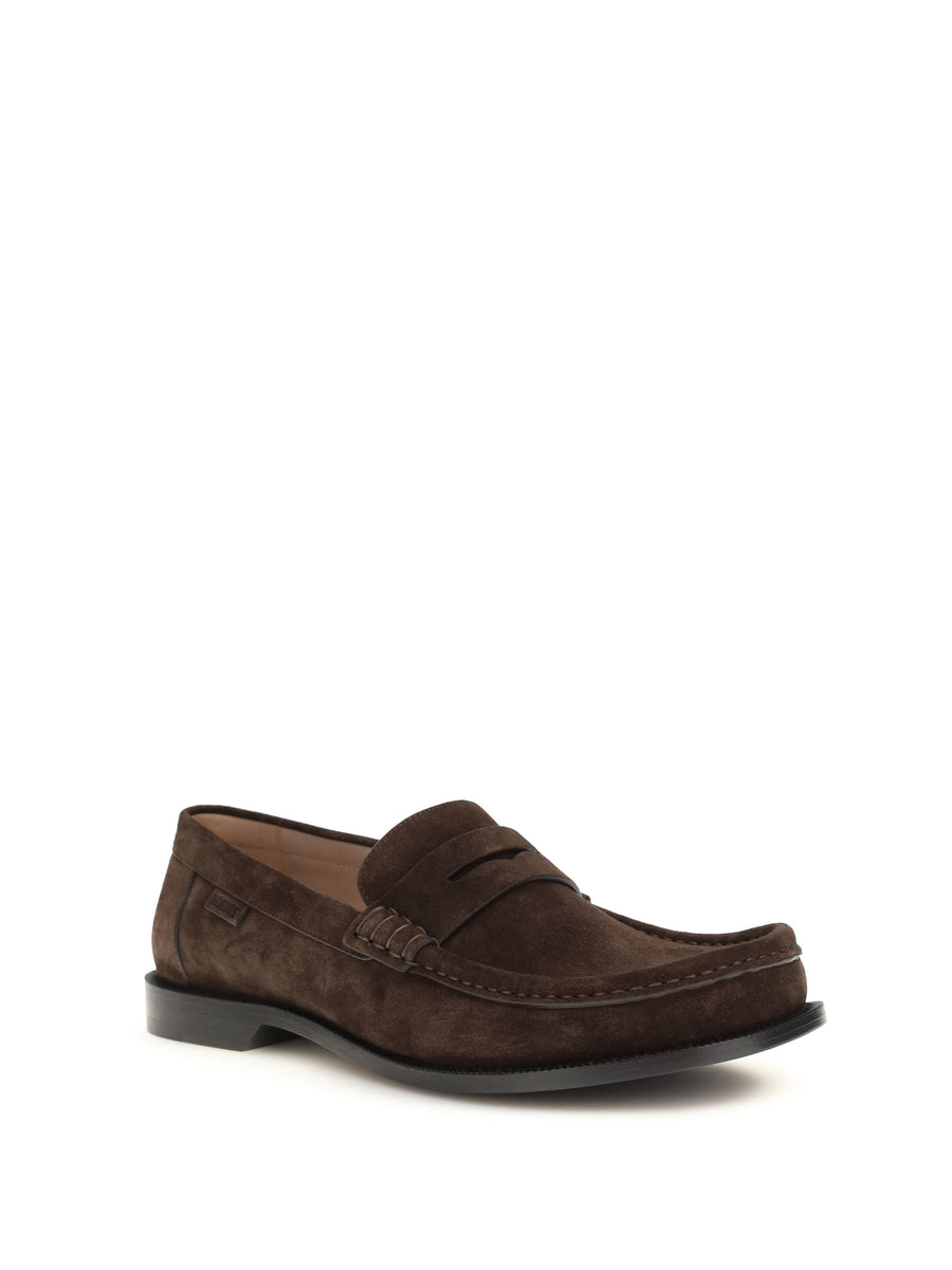 Loafers Campo Suede Calfskin Dark Brown